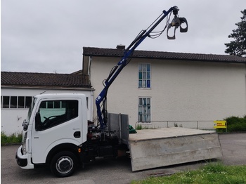 Dodávka valník RENAULT Maxity 130.35 Brücke mit Ladekran und Greifer