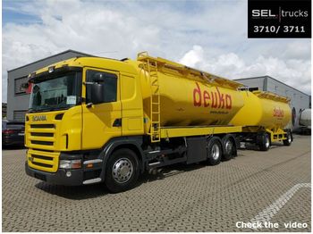 Fekálne vozidlo Scania R 380 LB6x2*SILO /31m3 /6 Kammern /mit Anhänger