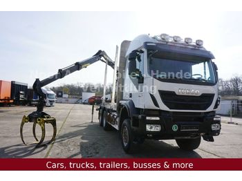 Preprava dreva Iveco Trakker 450 BB 6x6 Tajfun-LIV-120Z *Retarder/AHK