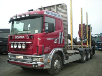 Scania 124 8X4 - Vyvážací príves