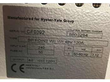  Hyster Charger 48V single phase 120A - Elektrický systém