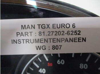 Palubná doska pre Nákladné auto MAN TGX 81.27202-6252 INSTRUMENTENPANEEL EURO 6: obrázok 2