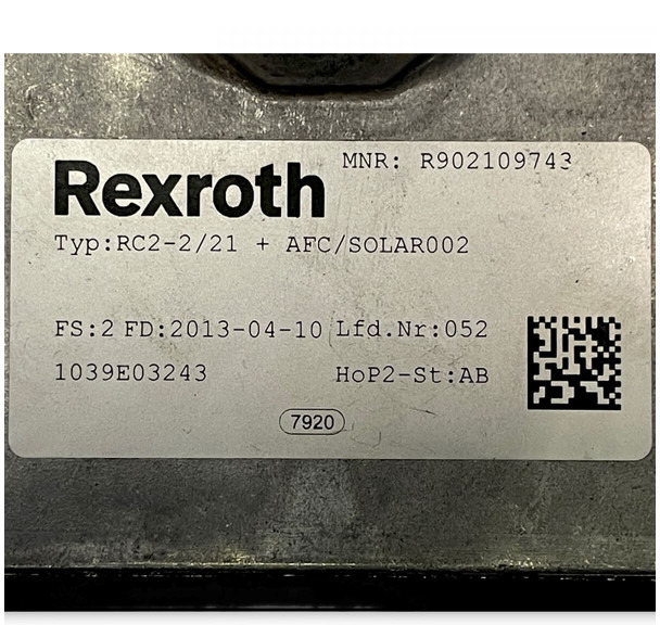 Riadiaca jednotka Rexroth Urbino (01.99-): obrázok 4