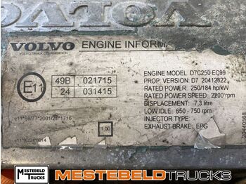 Motor a diely pre Nákladné auto Volvo Motor D7 C 250 EC99: obrázok 5