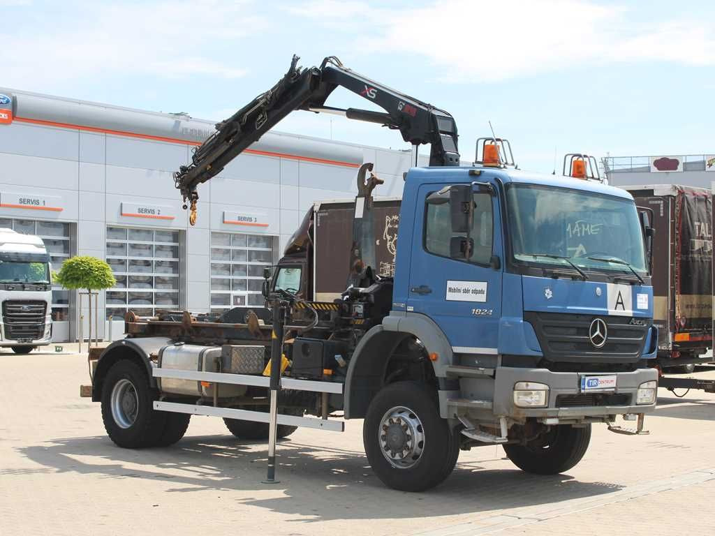Auto s hydraulickou rukou Mercedes-Benz AXOR 1824, CRANE HIAB 099B-3 DUO, 4x4