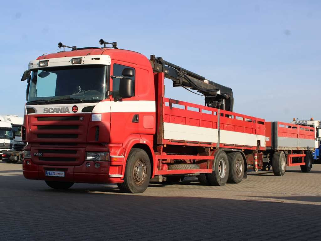 Auto s hydraulickou rukou Scania R380,EURO 3,6X2,LIFTING AXLE,HIAB 166K + KOGEL