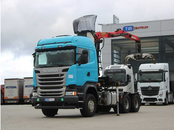 Auto s hydraulickou rukou Scania R490, 6X4, EURO 6, PALFINGER EPSILON M13Z91 