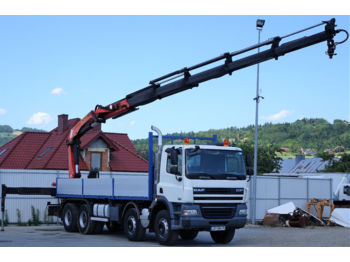Valníkový/ Plošinový nákladný automobil DAF CF 85.410 Pritshe 7,50m Kran PK23002* 8x4!: obrázok 1