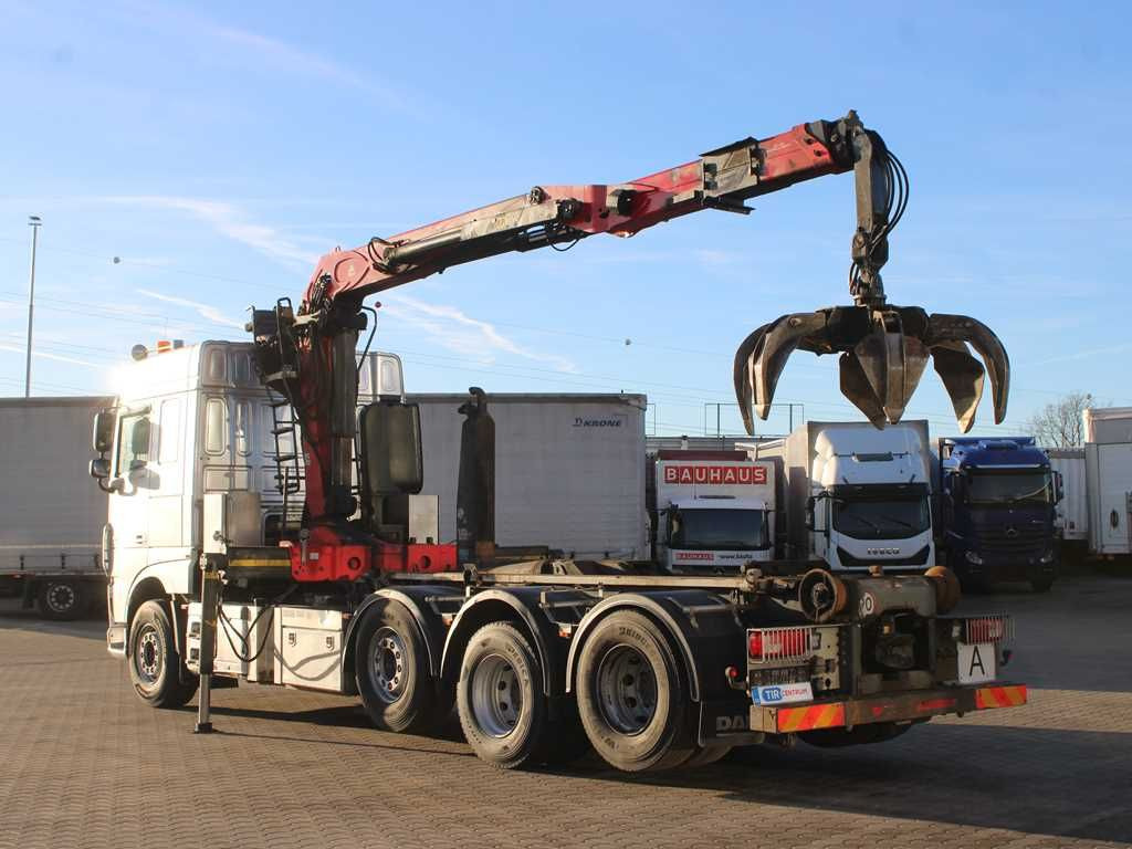 Hákový nosič kontajnerov DAF XF 460, EURO 6, 8X2, 2X LIFTING AXLE, PALFINGER