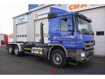 Hákový nosič kontajnerov Mercedes-Benz Actros 2644 6x4 Meiller RK 20.67 20 to. 1.Hand