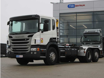 Hákový nosič kontajnerov Scania P410, EURO 5, 6X2, HOOK CONTAINER, LIFTING AXLE 