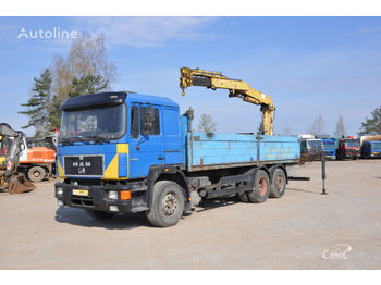 Valníkový/ Plošinový nákladný automobil, Auto s hydraulickou rukou MAN 26.272 HMF 1702 K3: obrázok 1