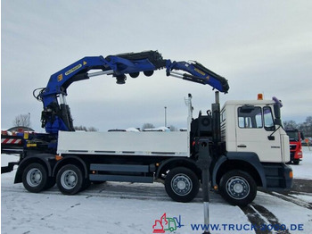 Valníkový/ Plošinový nákladný automobil, Auto s hydraulickou rukou MAN 32.364 8x4 PK75000 Jib Winde Höhe 28m 16t./2.50m: obrázok 4