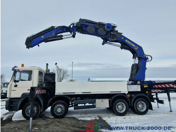 Valníkový/ Plošinový nákladný automobil, Auto s hydraulickou rukou MAN 32.364 8x4 PK75000 Jib Winde Höhe 28m 16t./2.50m: obrázok 3