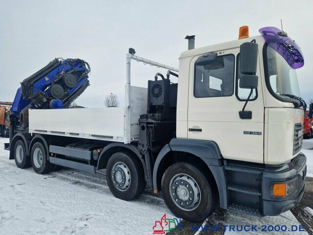 Valníkový/ Plošinový nákladný automobil, Auto s hydraulickou rukou MAN 32.364 8x4 PK75000 Jib Winde Höhe 28m 16t./2.50m: obrázok 9