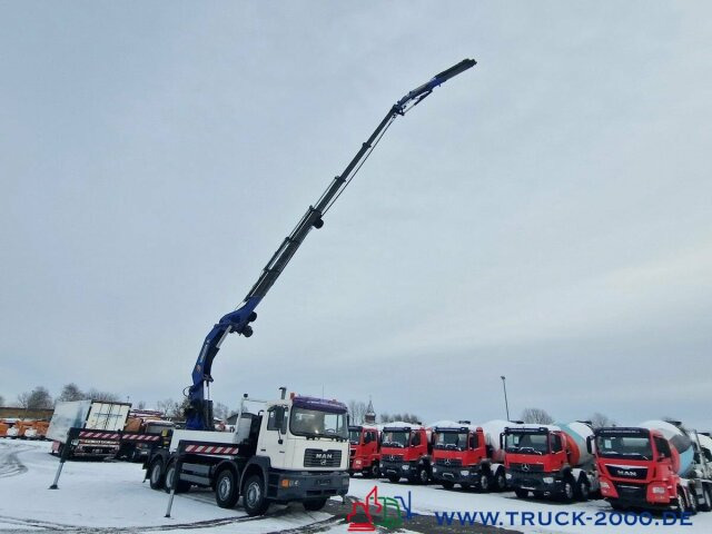 Valníkový/ Plošinový nákladný automobil, Auto s hydraulickou rukou MAN 32.364 8x4 PK75000 Jib Winde Höhe 28m 16t./2.50m: obrázok 13