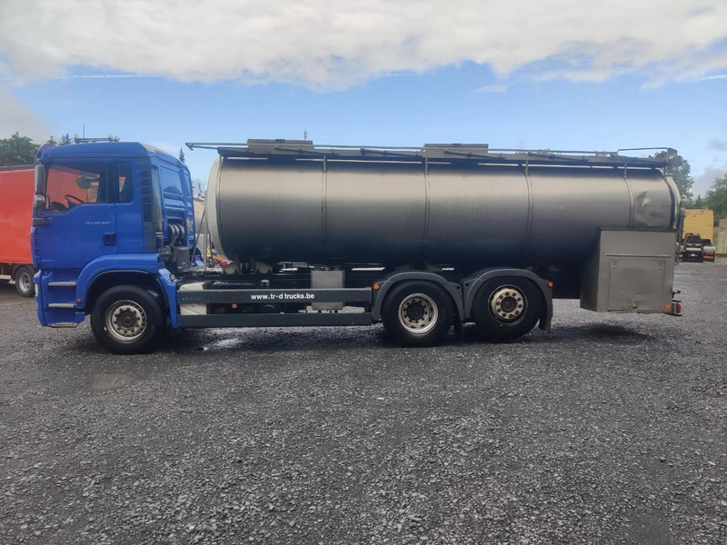 Cisternové vozidlo na prepravu mlieko MAN TGA 26.360 6X2 TANK IN INSULATED STAINLESS STEEL 15500L 2 COMP: obrázok 8