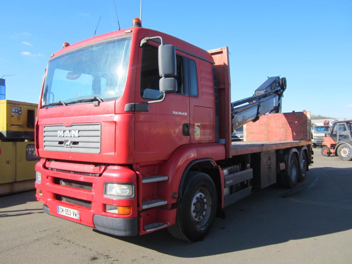 Valníkový/ Plošinový nákladný automobil, Auto s hydraulickou rukou MAN TGA 26.430: obrázok 3