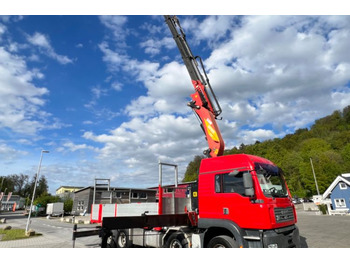Auto s hydraulickou rukou, Valníkový/ Plošinový nákladný automobil MAN TGA 32.463 8x4 EFFER 550: obrázok 5