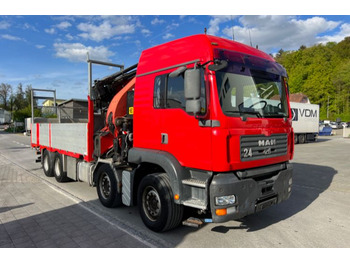 Auto s hydraulickou rukou, Valníkový/ Plošinový nákladný automobil MAN TGA 32.463 8x4 EFFER 550: obrázok 3