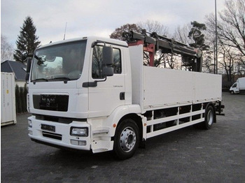 Valníkový/ Plošinový nákladný automobil, Auto s hydraulickou rukou MAN TGM 18.290: obrázok 1