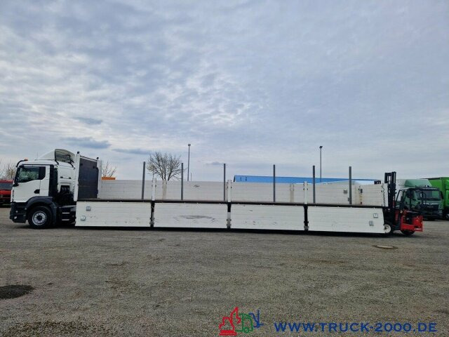Valníkový/ Plošinový nákladný automobil MAN TGS 18.430 Baustoffzug inkl. Mitnahmestapler: obrázok 13