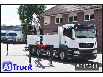 Valníkový/ Plošinový nákladný automobil, Auto s hydraulickou rukou MAN TGS 26.400 BL PK 21001L, Lenkachse: obrázok 1