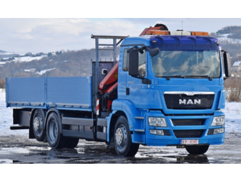 Valníkový/ Plošinový nákladný automobil, Auto s hydraulickou rukou MAN TGS 26.440: obrázok 3