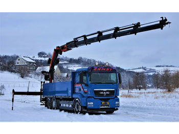 Valníkový/ Plošinový nákladný automobil MAN TGS 26.480 Pritsche 6,90 m+Kran/FUNK*Topzustand!: obrázok 1