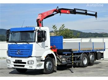 Valníkový/ Plošinový nákladný automobil, Auto s hydraulickou rukou MERCEDES-BENZ ACTROS 2533: obrázok 1