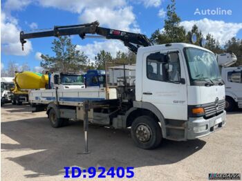Valníkový/ Plošinový nákladný automobil MERCEDES-BENZ Atego 1217 - 4x2 - Manual - Crane Hiab - Full steel: obrázok 1