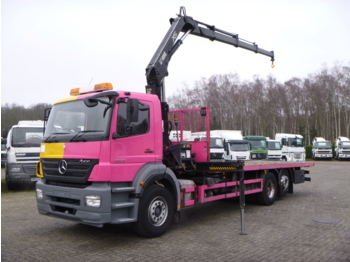 Valníkový/ Plošinový nákladný automobil, Auto s hydraulickou rukou Mercedes Axor 2529 6x2 RHD + Hiab XS144 B-3 HiDuo: obrázok 1