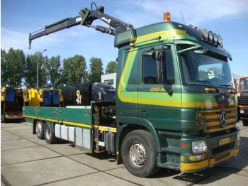 Valníkový/ Plošinový nákladný automobil, Auto s hydraulickou rukou Mercedes-Benz ACTROS 2541meiler crane 19,5 ton: obrázok 1