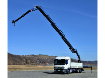 Valníkový/ Plošinový nákladný automobil, Auto s hydraulickou rukou Mercedes-Benz Actros 2546 Pritsche 6,25 m+ Kran+JIB+FUNK*6x2*: obrázok 1
