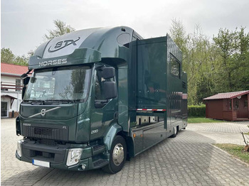 Nákladné auto na prepravu koní  Volvo STX FL, 6 PEOPLE, 5 HORSES, CAMERA, 2X TAIL LIFT
