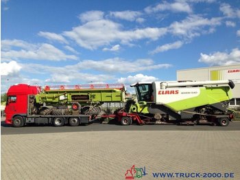 Nákladné vozidlo na prepravu automobilov DAF XF105.460 Spezial Baumaschinen Trecker