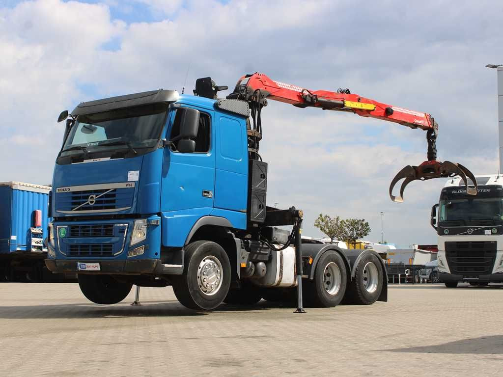 Nákladné vozidlo na prepravu dreva Volvo FHL 3C, EURO 5EEV, 6X4, CRANE CRANAB TZ12.2
