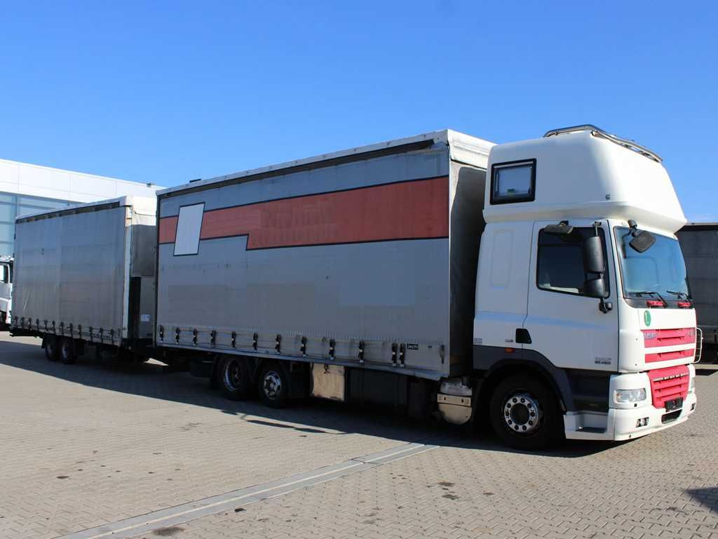 Plachtové nákladné vozidlo DAF CF 85.460,SECONDARY AIR CONDITION+FLIEGL TPS 100 DAF CF 85.460,6X2,SECONDARY AIR CONDITIONING+FLIEGL