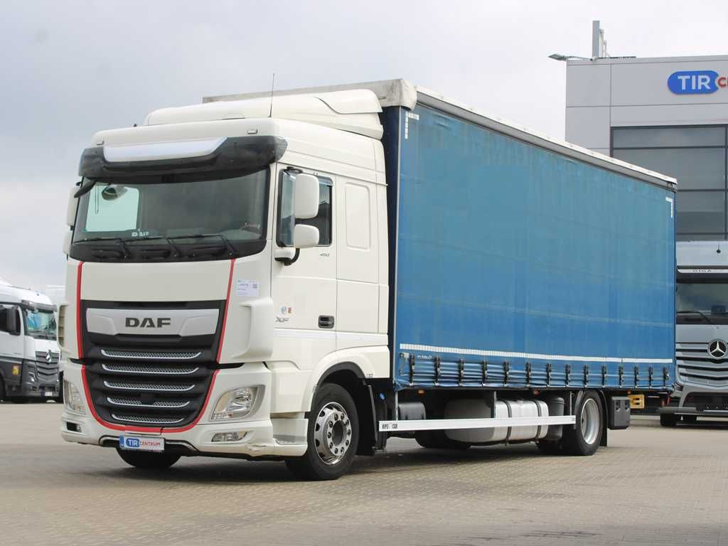 Plachtové nákladné vozidlo DAF XF 450, EURO 6, SECONDARY AIR CONDITIONIG