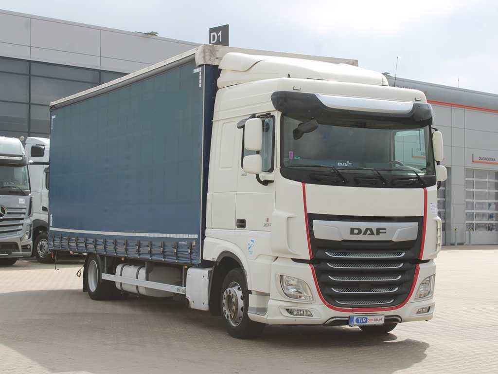 Plachtové nákladné vozidlo DAF XF 450, EURO 6, SECONDARY AIR CONDITIONIG