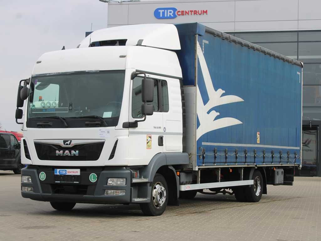 Plachtové nákladné vozidlo MAN TGL 8.190, EURO 6, PNEU 80%