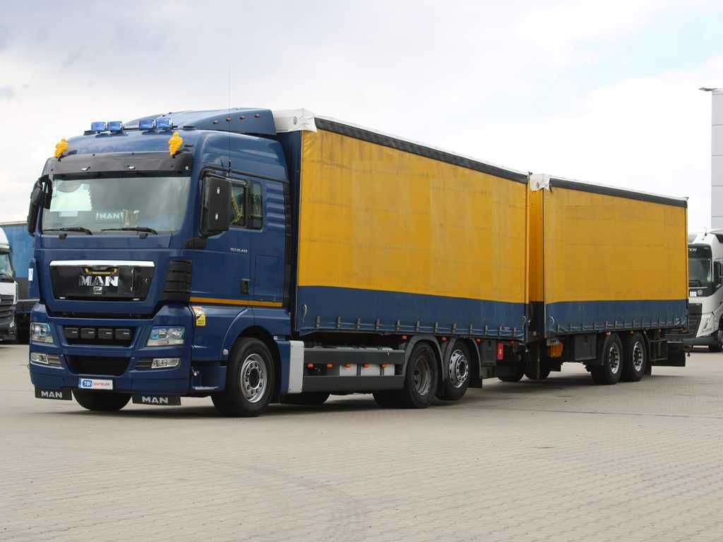 Plachtové nákladné vozidlo MAN TGS 26.440, 6X2, EURO 5, LIFTING AXLE, TV