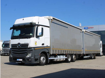 Plachtové nákladné vozidlo  Mercedes-Benz Actros 2542, 6X2, EURO 6 + PANAV TV018H