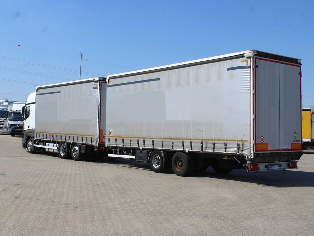 Plachtové nákladné vozidlo Mercedes-Benz Actros 2542, 6X2, EURO 6 + PANAV TV018H