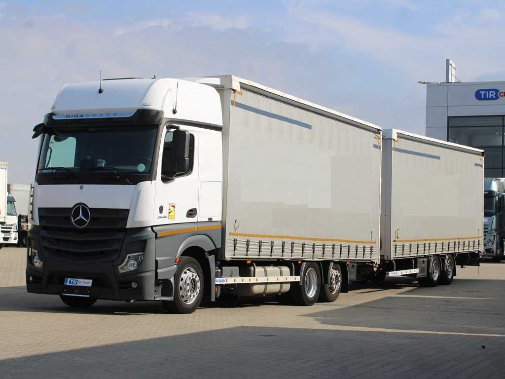 Plachtové nákladné vozidlo Mercedes-Benz Actros 2542, 6X2, NAVIGATION+ PANAV TVK18M Mercedes-Benz Actros 2542,6X2,EURO 6,NAVIGATION + PANAV TVK18M