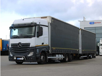 Plachtové nákladné vozidlo  Mercedes-Benz Actros  2545, TRANZIT SET, LIFTING AXLE, EURO 6
