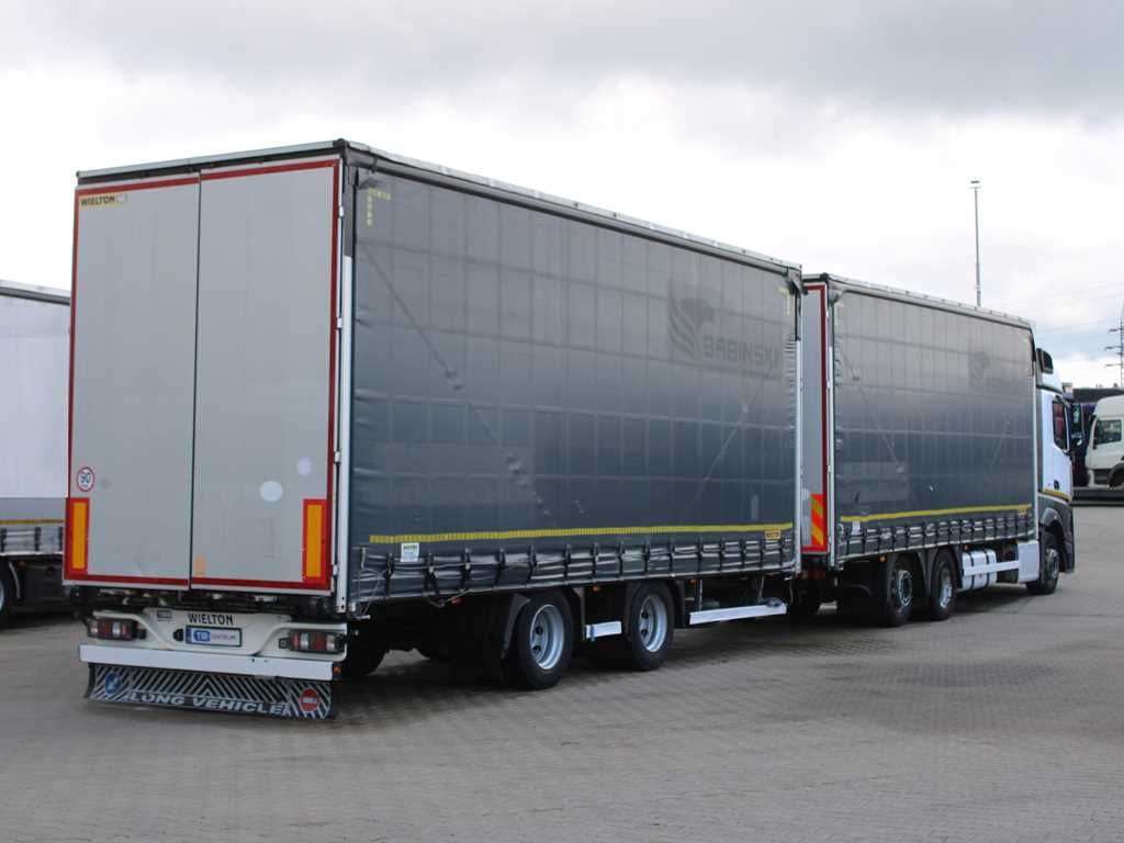 Plachtové nákladné vozidlo Mercedes-Benz Actros  2545, TRANZIT SET, LIFTING AXLE, EURO 6