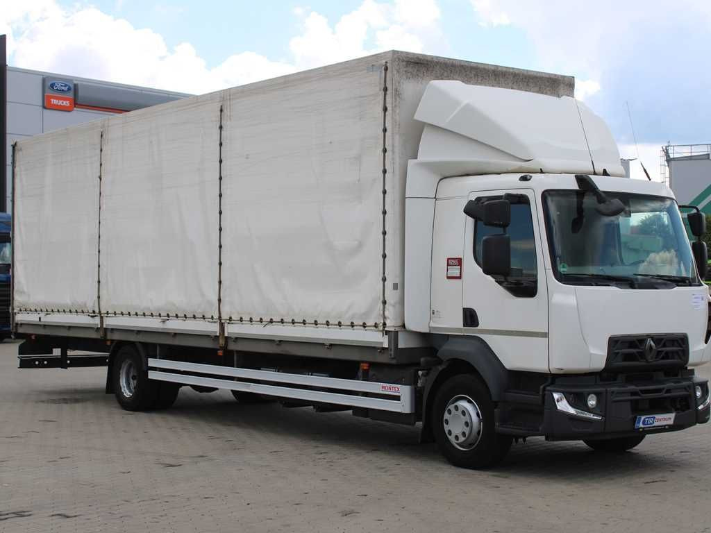 Plachtové nákladné vozidlo Renault D16, EURO 6, LOAD SPACE LENGHT 9,6m!!