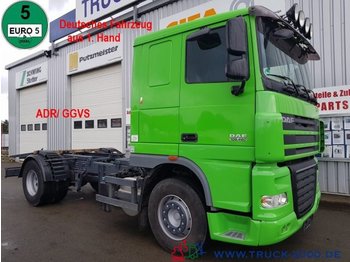 Podvozek s kabinou DAF XF105.460 Deutscher LKW 1. Hand ADR/ GGVS AHK50t
