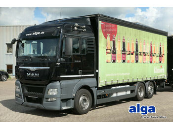 Přepravník nápojů MAN 26.480 TGX LL 6x2, Pritsche-Plane,LBW/Klima/AHK